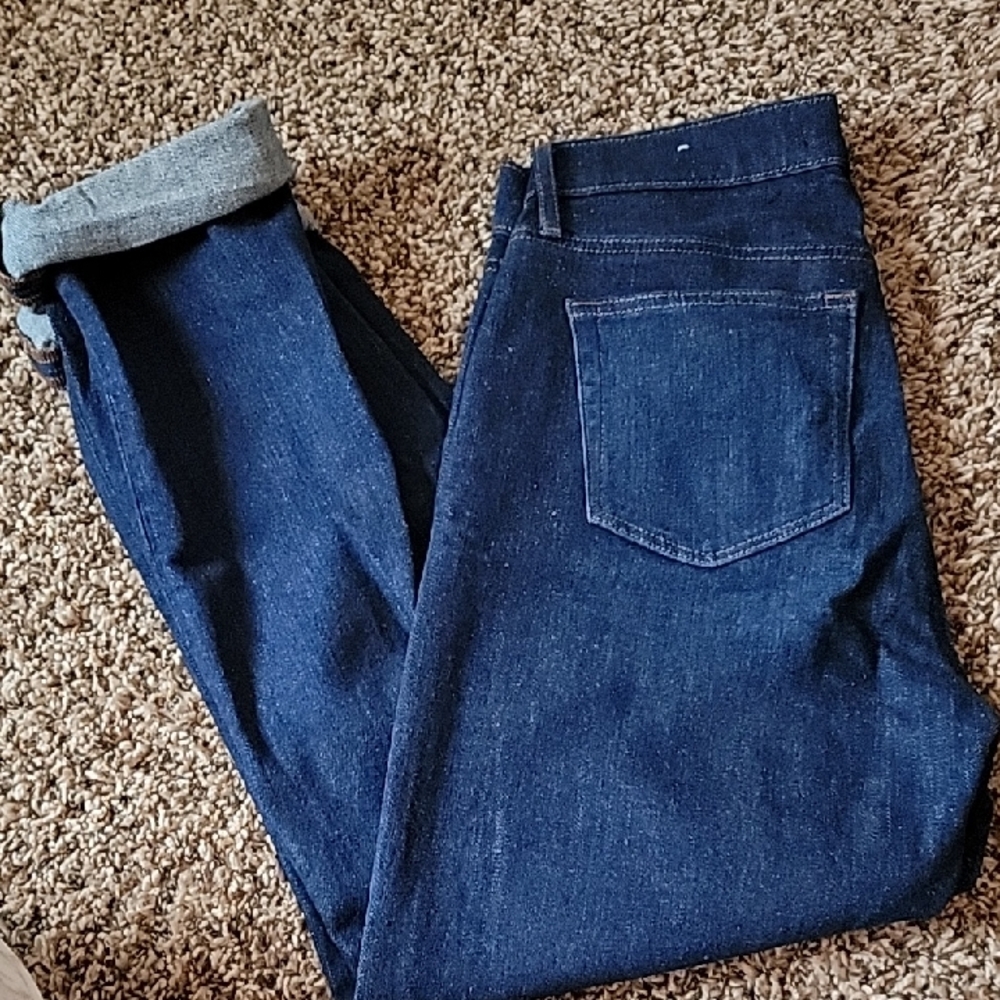 LOFT Dark Blue Ankle Jeans